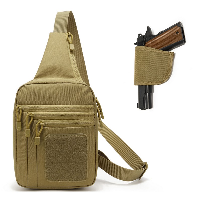 Edc Concealed Carry Backpack - Neue taktische Brusttasche, Pistolenholster, verdeckte Waffentragetasche,