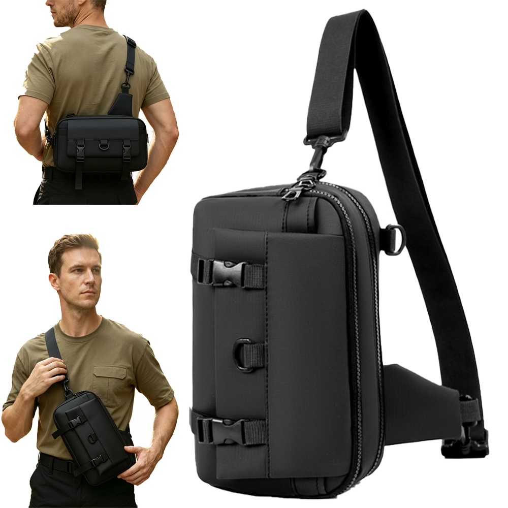 Edc Concealed Carry Backpack - Taktische Pistolen-Tasche Verdeckte Waffenaufbewahrung Brusttasche Crossbody-Schultertasche