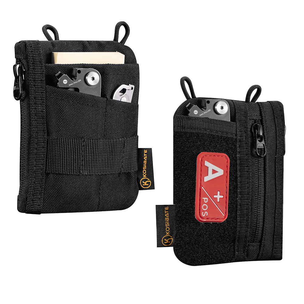 Edc Carry Pocket Pouch - EDC-Organizer-Beutel mit DIY-Patchbereich für den täglichen
