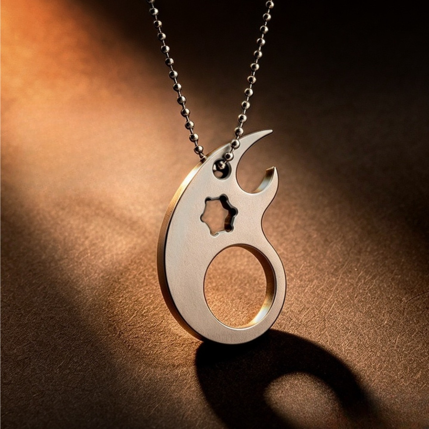 Titanium Pry Bar - Titanlegierungs-EDC-Werkzeug Tragbares Multifunktionales Outdoor-Hebelwerkzeug mit Schraubendreher