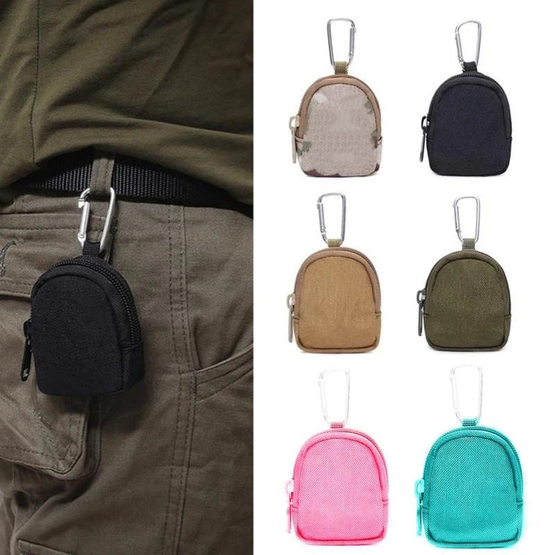Edc Carry Pocket Pouch - Taktische EDC-Schlüsseltasche für Herren, Reißverschluss-Münzbörse Schlüsselanhänger-Tasche