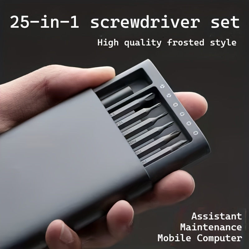 Micro Screwdriver Kit - 25-in-1 Magnetisches Präzisions-Schraubendreher-Set – Flach- und