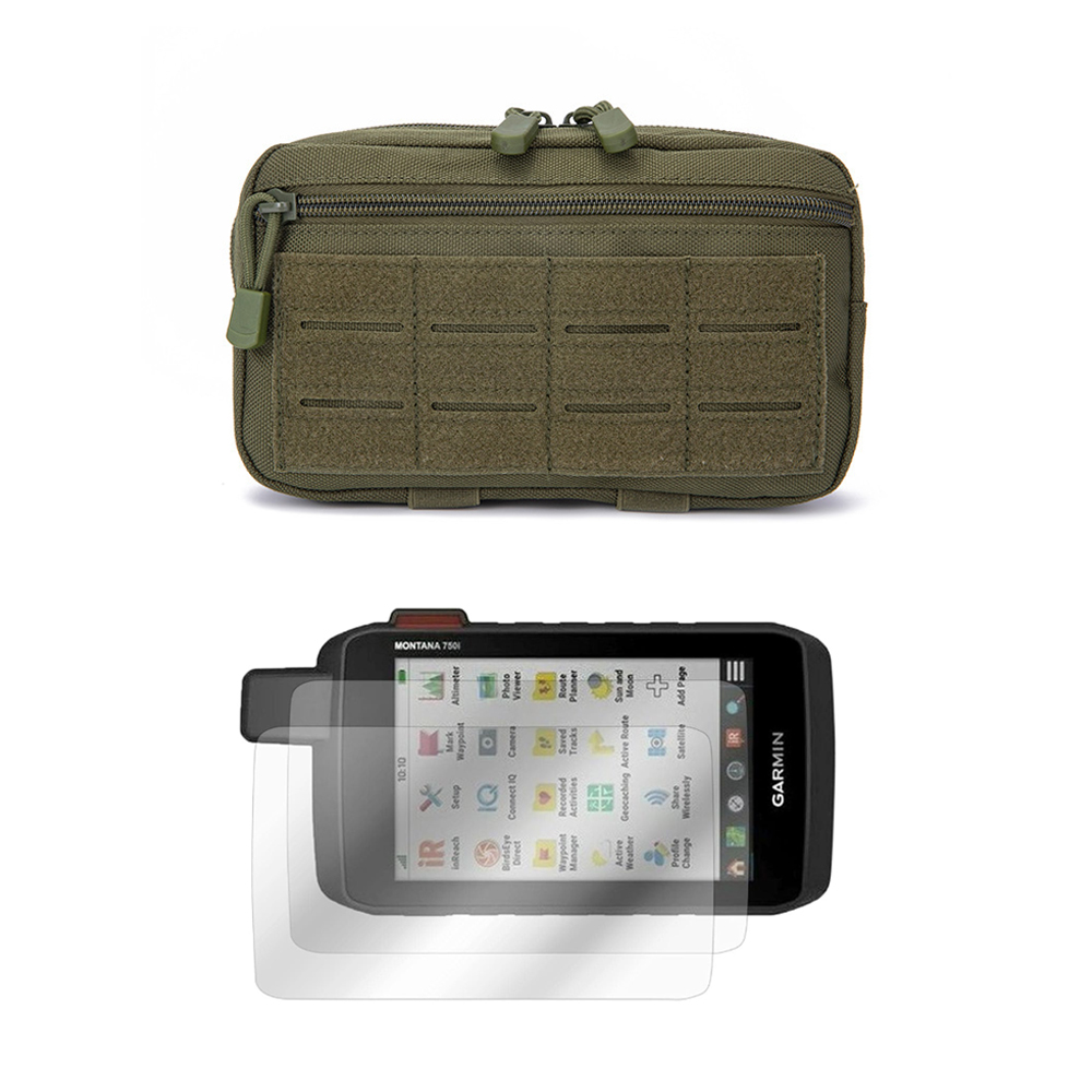 Edc Carry Bag - Taktische Sport-Hüfttasche Molle EDC-Etui + Displayschutzfolie