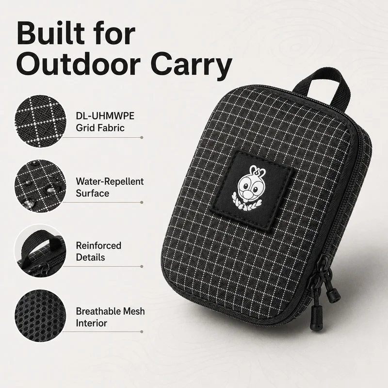 Edc Carry Pocket Pouch - EDC Gitterstoff-Organizer-Tasche Wasserabweisende Hartschalen-Aufbewahrungstasche Mini-Tragetasche für