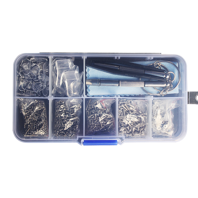 Micro Screwdriver Kit - Brillen-Reparaturset mit Winzigen Brillenschrauben, Sortiment mit