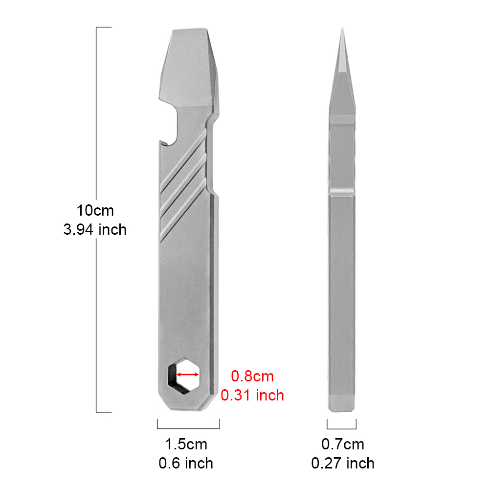 Titan-EDC-Hebelwerkzeug – 4-Zo – Titanium Pry Bar Bewertung und Preis