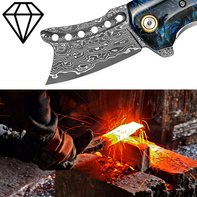 Handgefertigtes Damaszener Sta – Edc Carry Pocket Knife Bewertung und Preis
